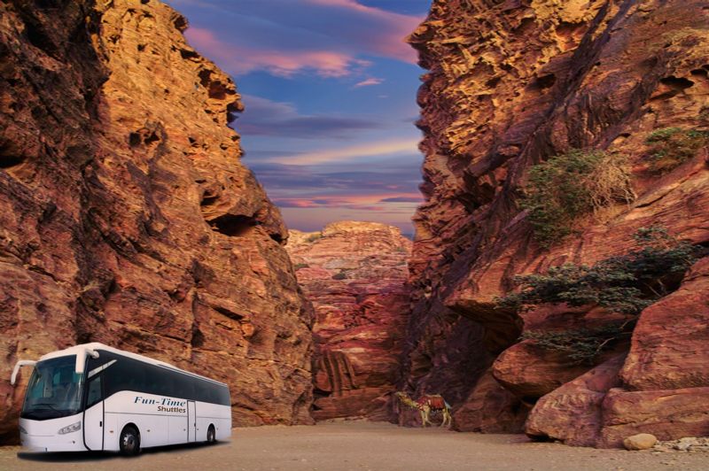 From Jerusalem: One Way Daily Bus to Petra Only $49.00